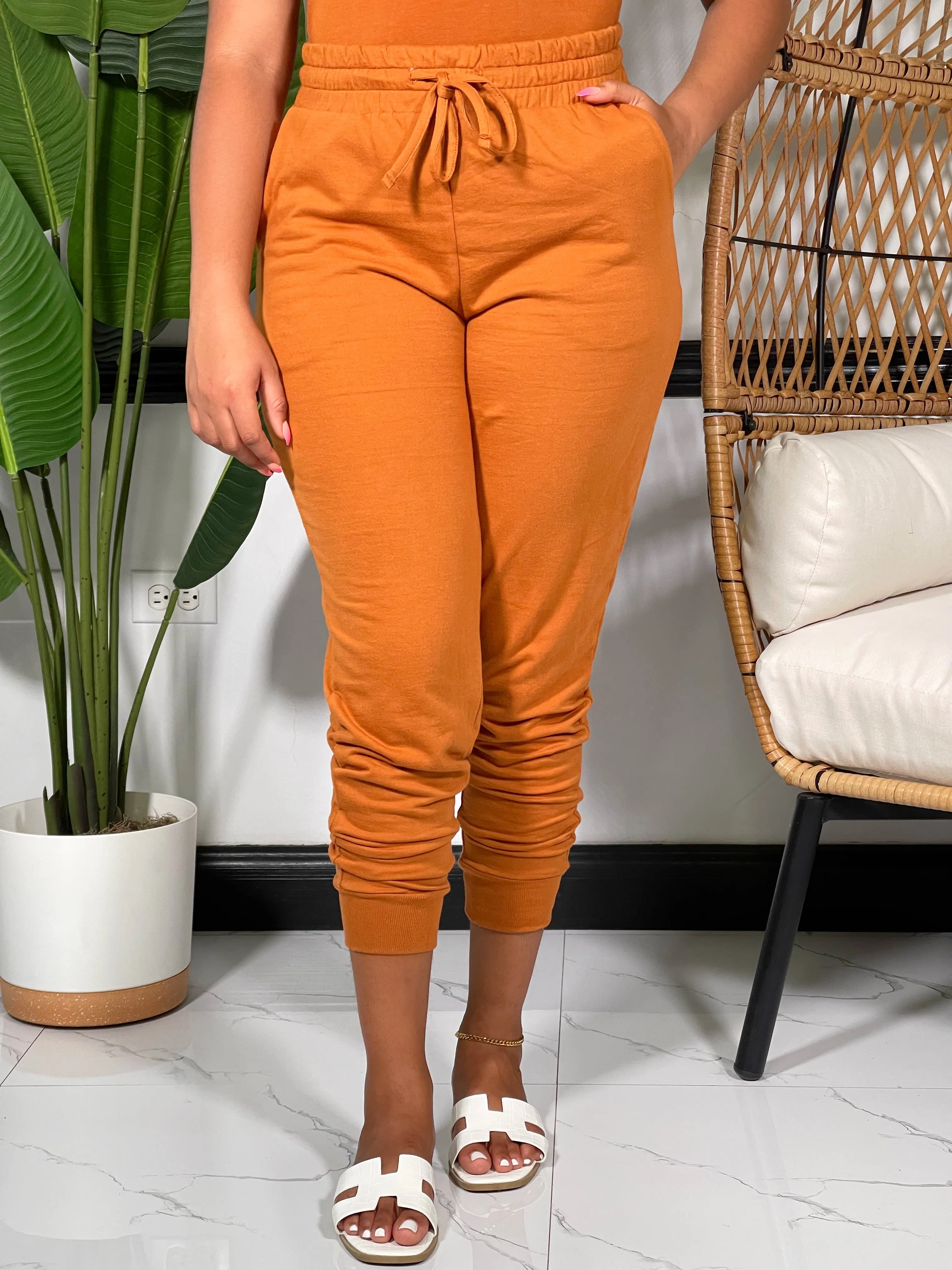 Allison Joggers Set- Almond