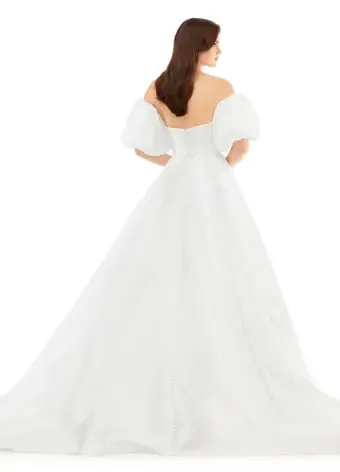 Ashley Lauren 11323 Strapless Detachable Puff Sleeves Phantom Satin Ballgown Long Prom Dress Pageant