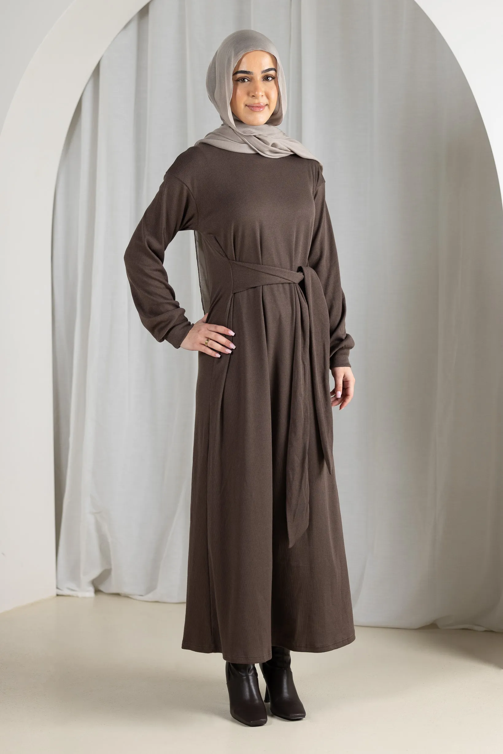 Azeema Waist Tie Dress