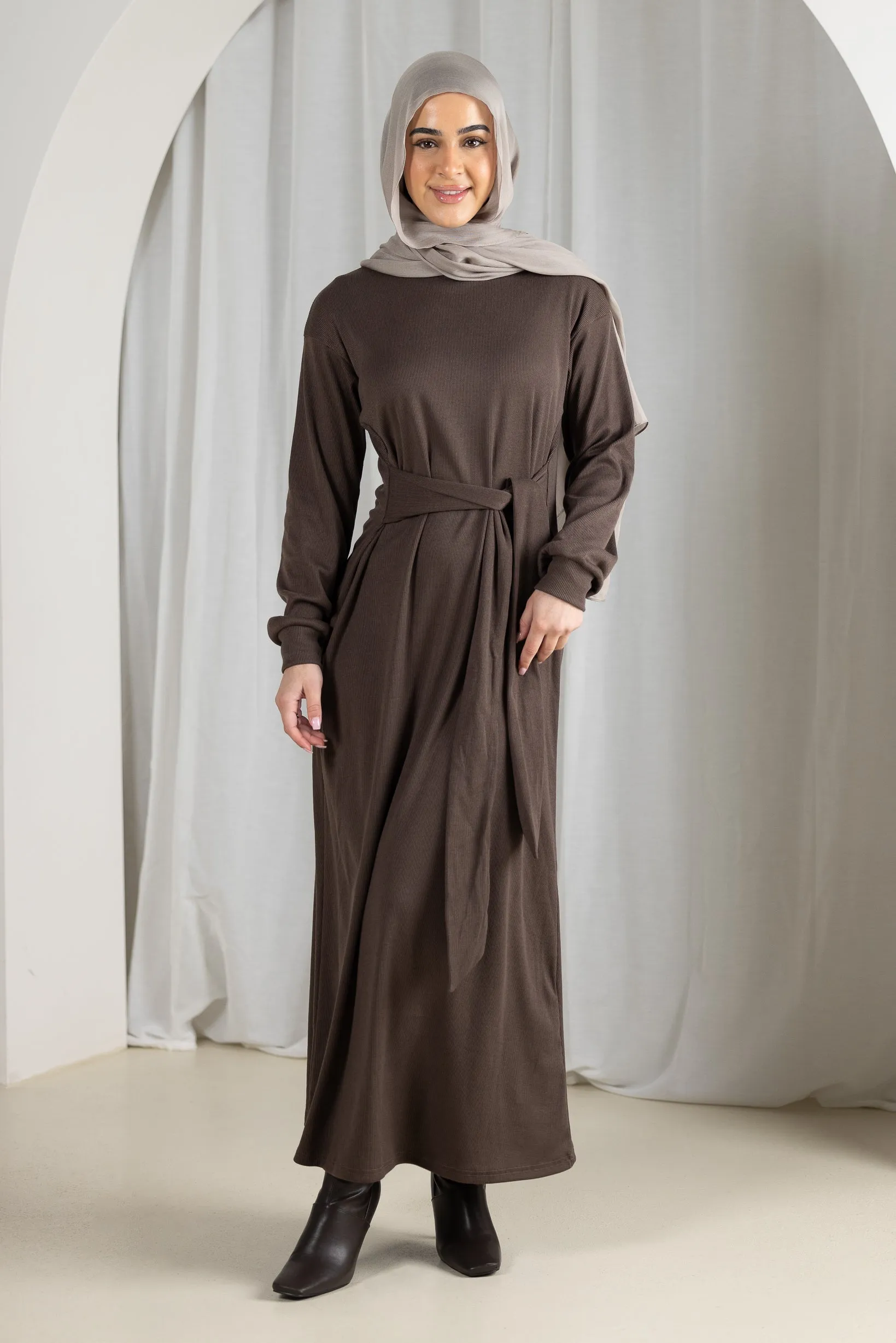 Azeema Waist Tie Dress