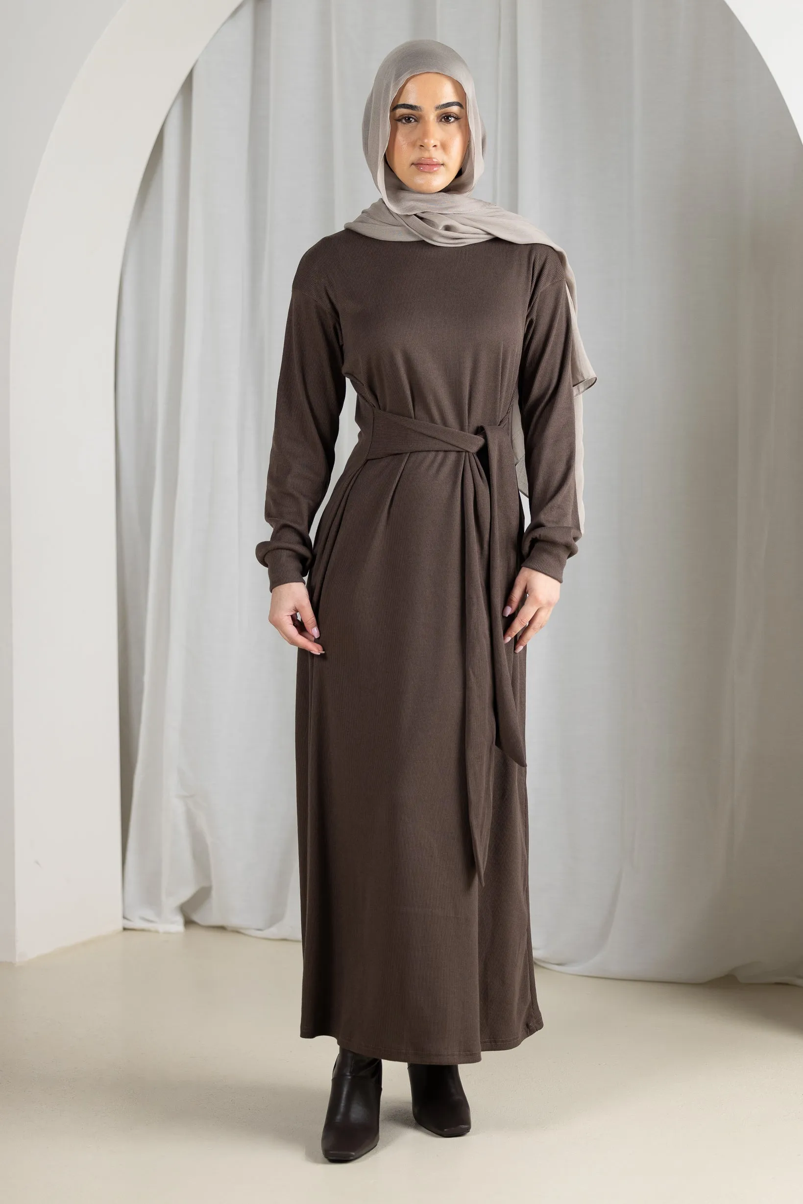 Azeema Waist Tie Dress