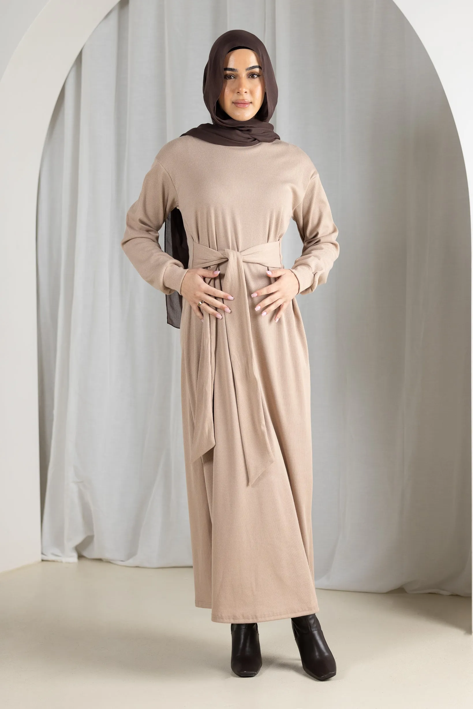 Azeema Waist Tie Dress