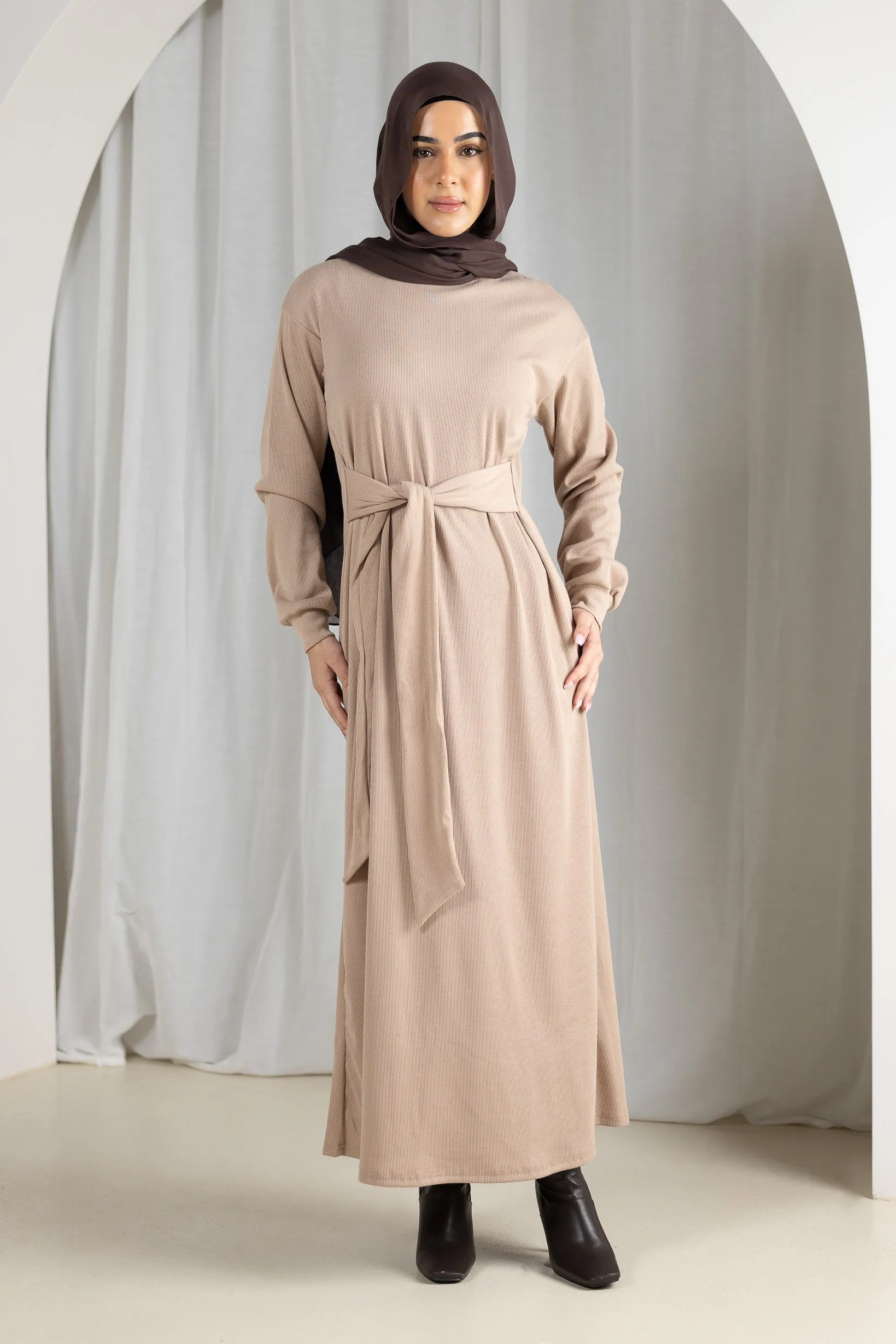 Azeema Waist Tie Dress