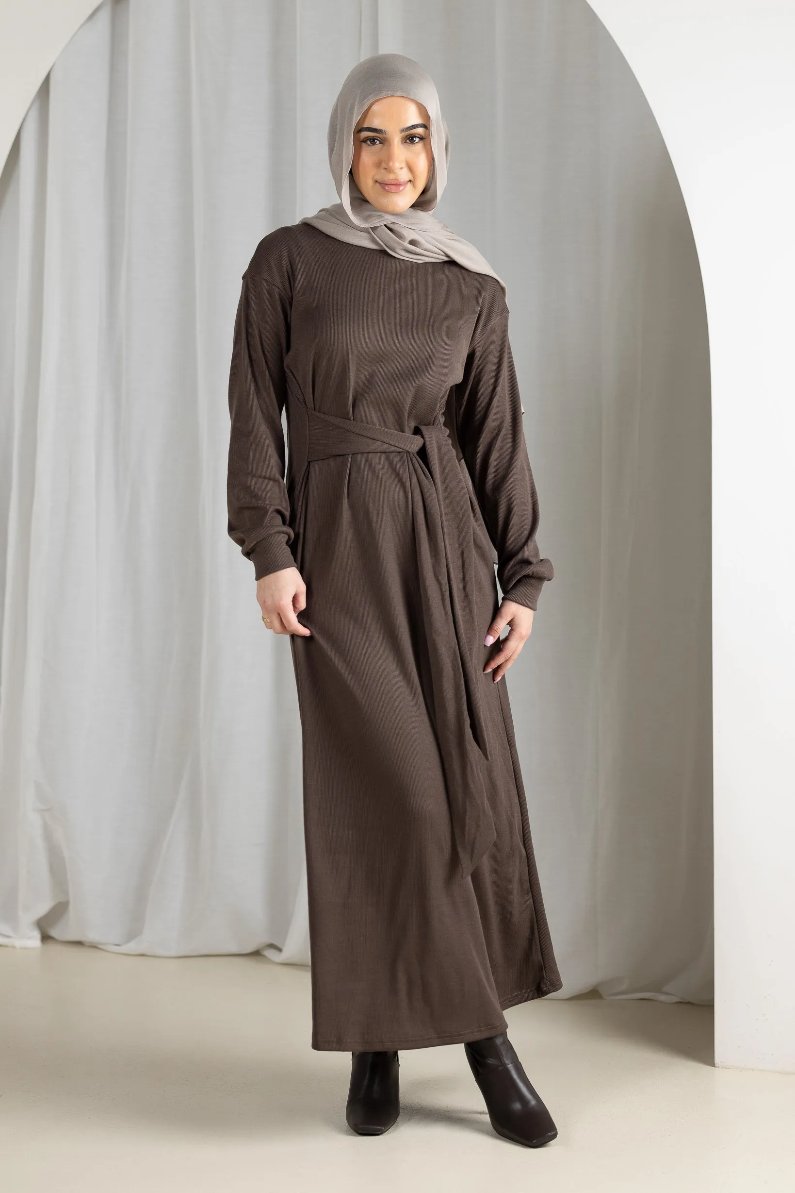 Azeema Waist Tie Dress