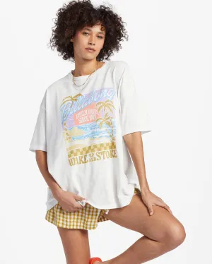 Billabong Wake Up And Stoke Tee-Salt Crystal