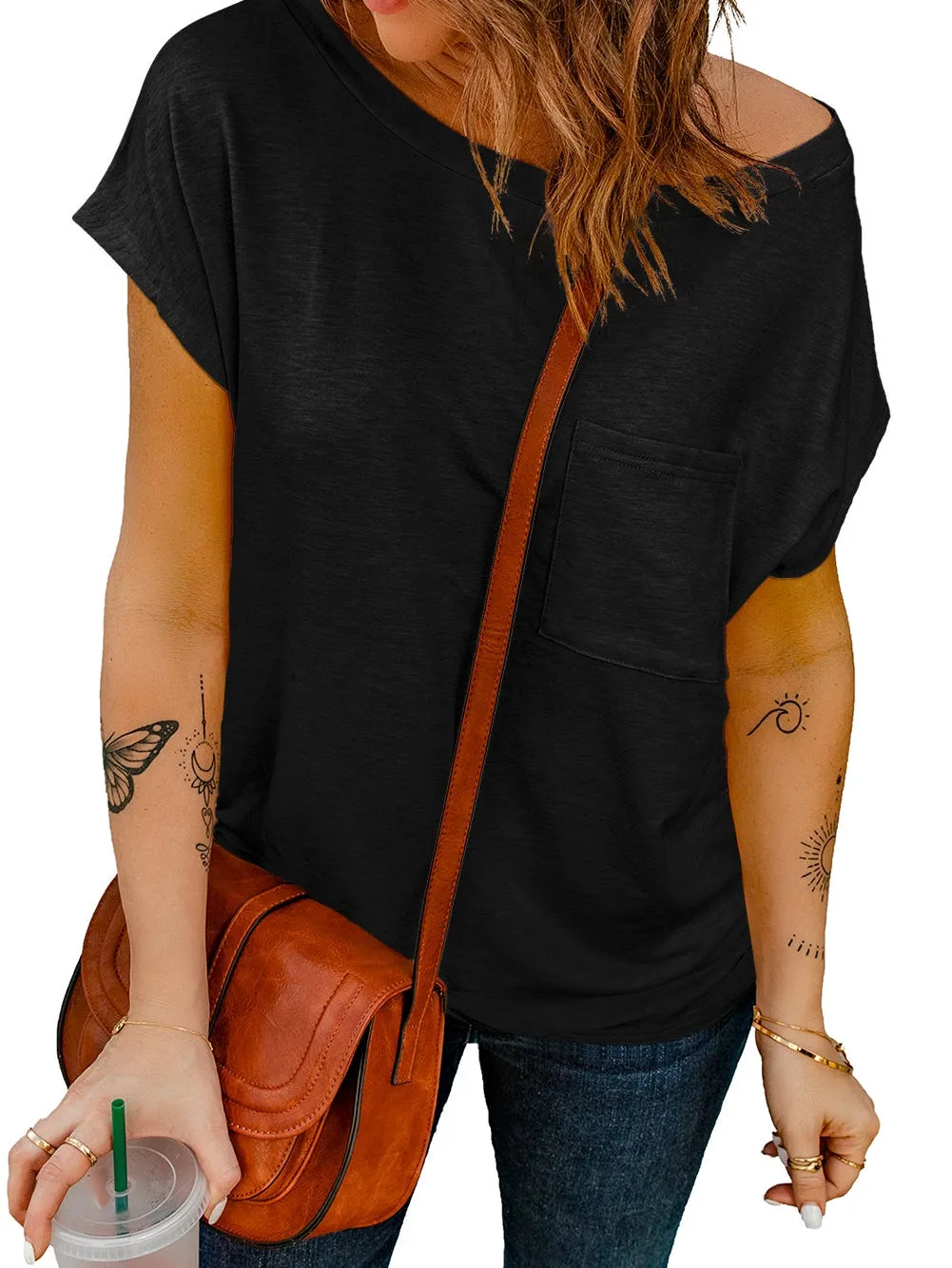 Black T-Shirt with Pocket