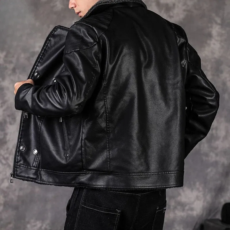 Bonsir Suits and Blazers Thin Winter Coats Slim Fit Fashion 2024 Single Models Casual Trendy Luxury Designer Leather Jacket for Men