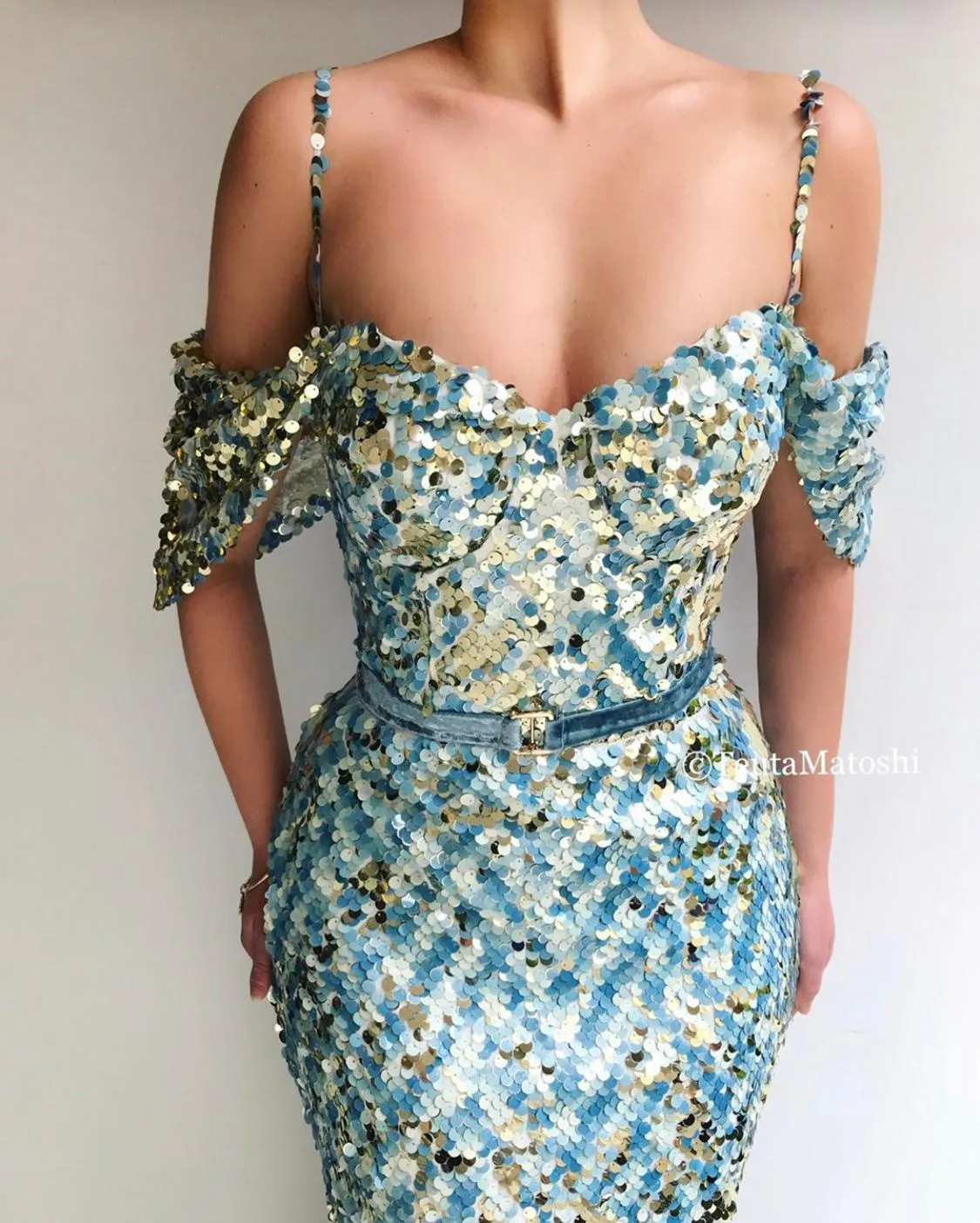 Cerulean Bliss Mermaid Dress