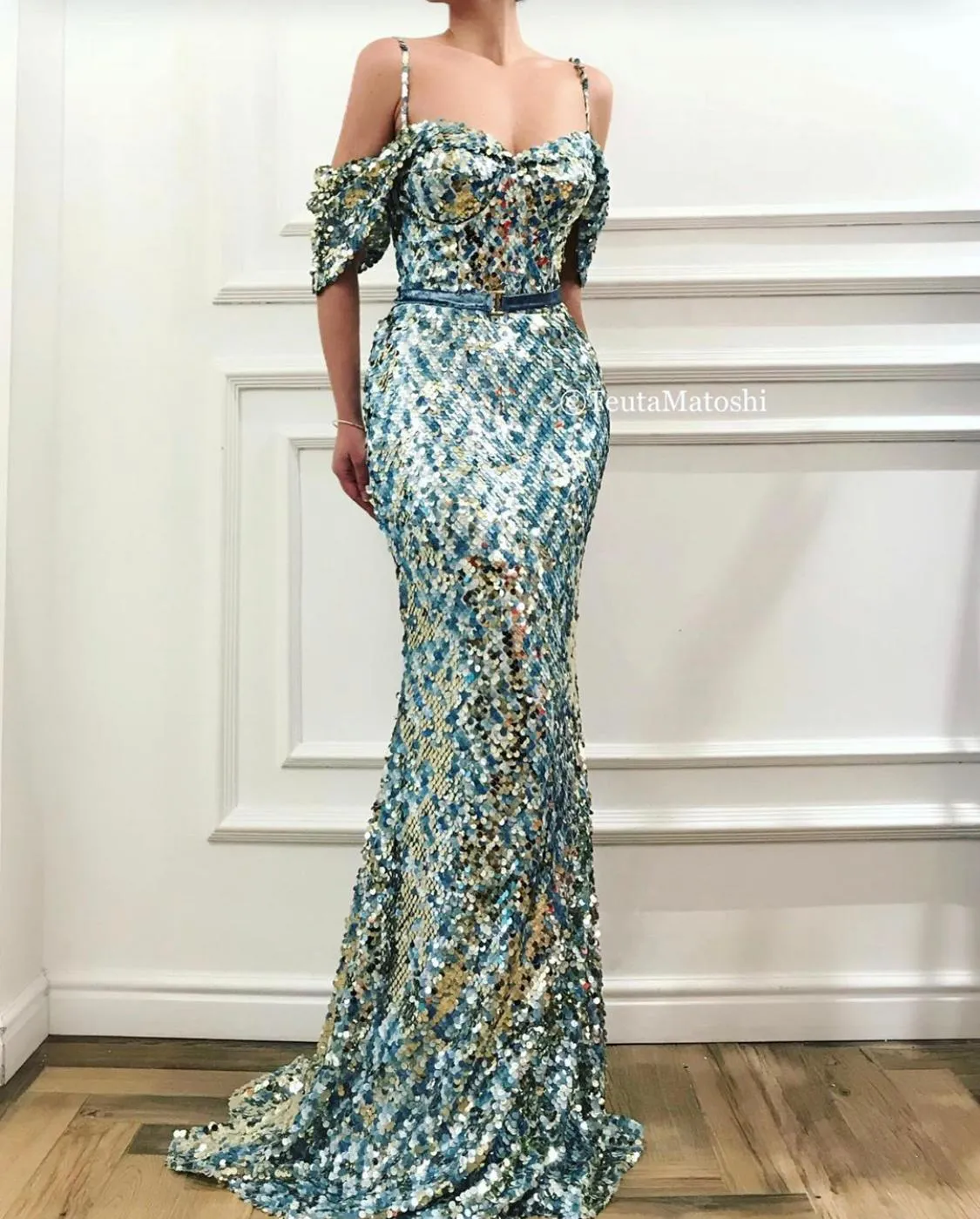 Cerulean Bliss Mermaid Dress