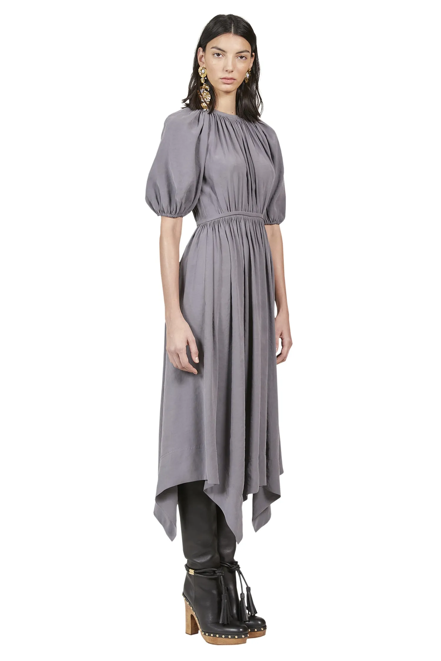 Cybil Dress in Hematite