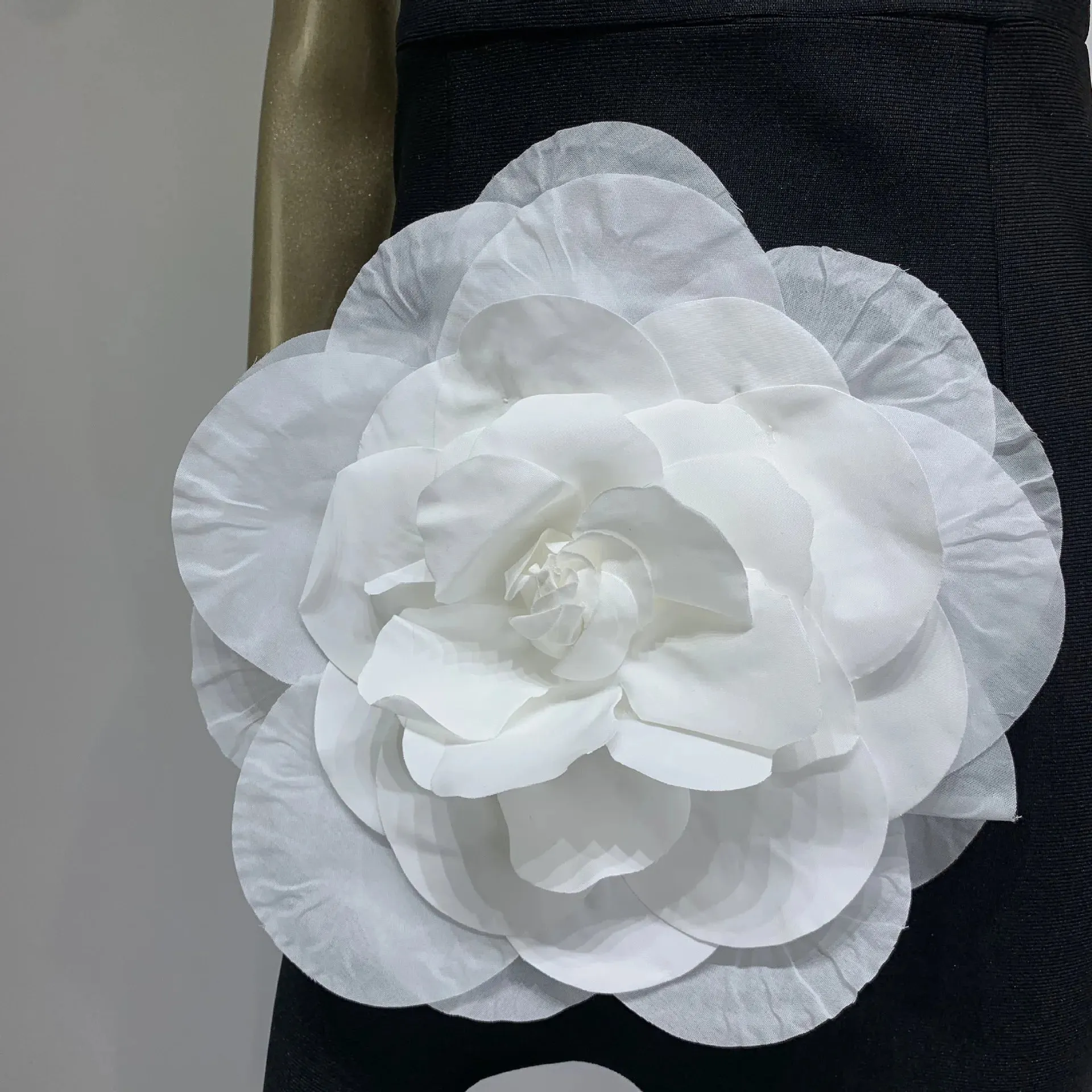 Elvy Strapless Bandage Flower Gown Dress