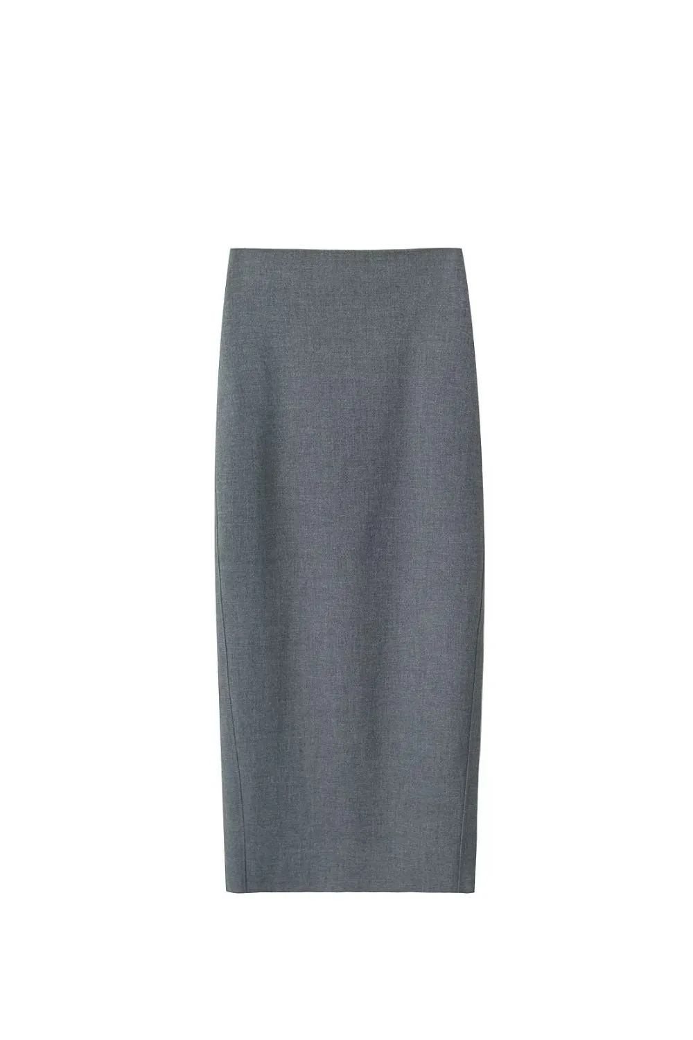 'Evelyn' High-Waisted Slim Fit A-Line Midi Skirt