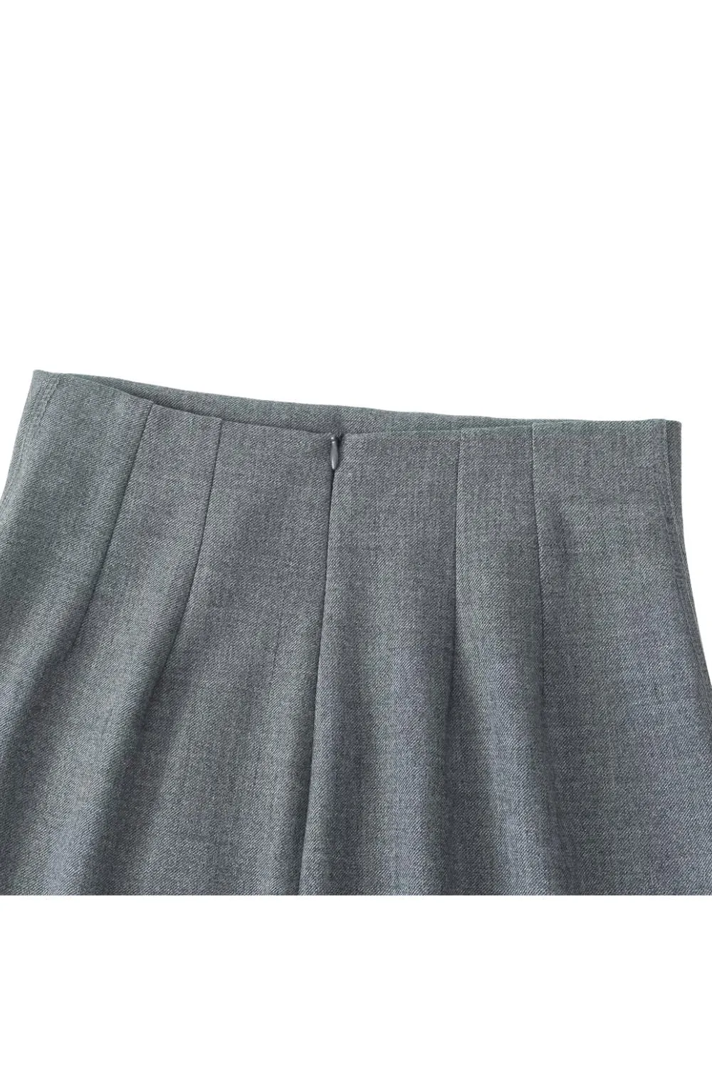 'Evelyn' High-Waisted Slim Fit A-Line Midi Skirt