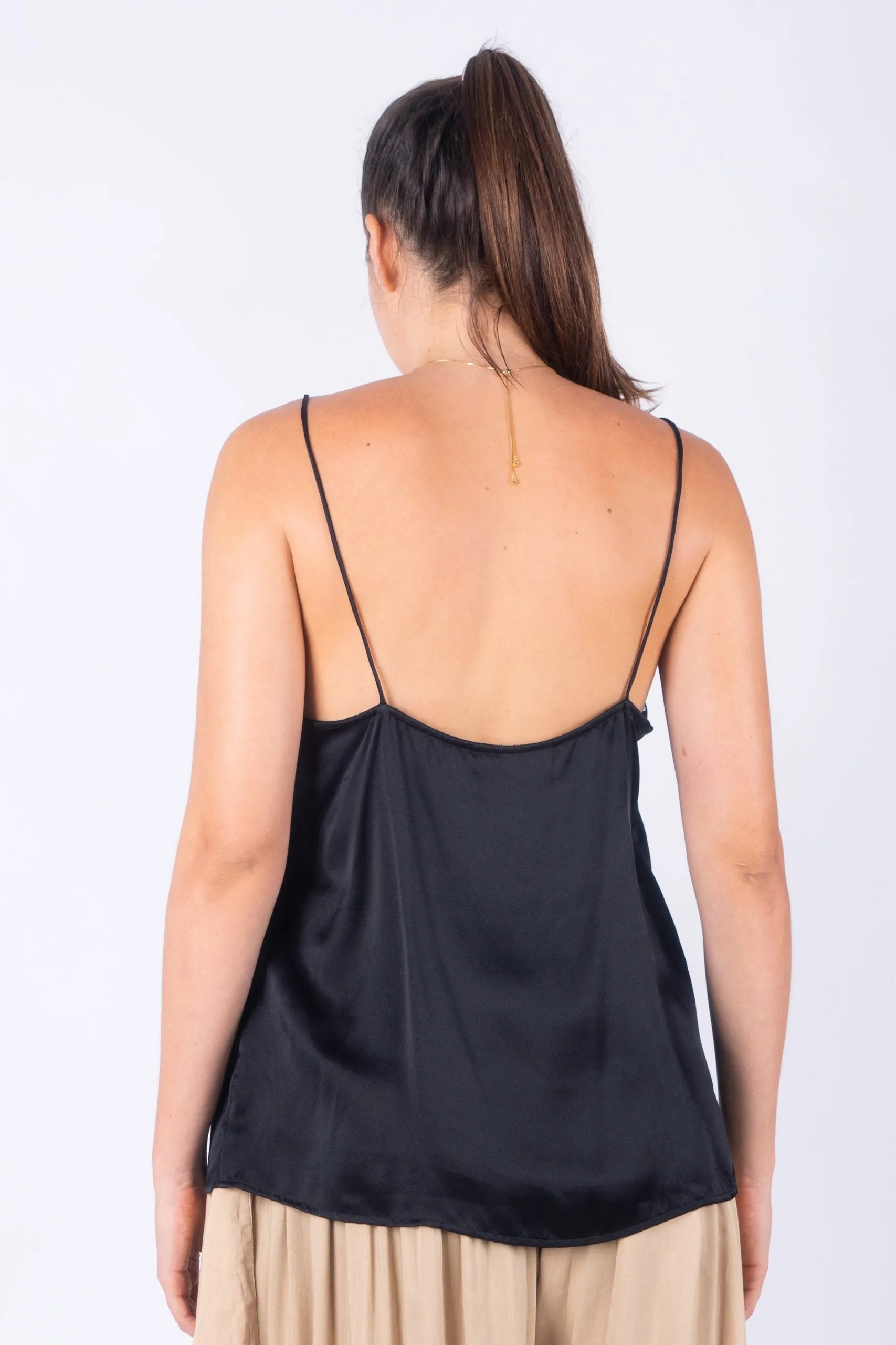 GIRL TALK Silk Satin Camisole by Little Joe Woman