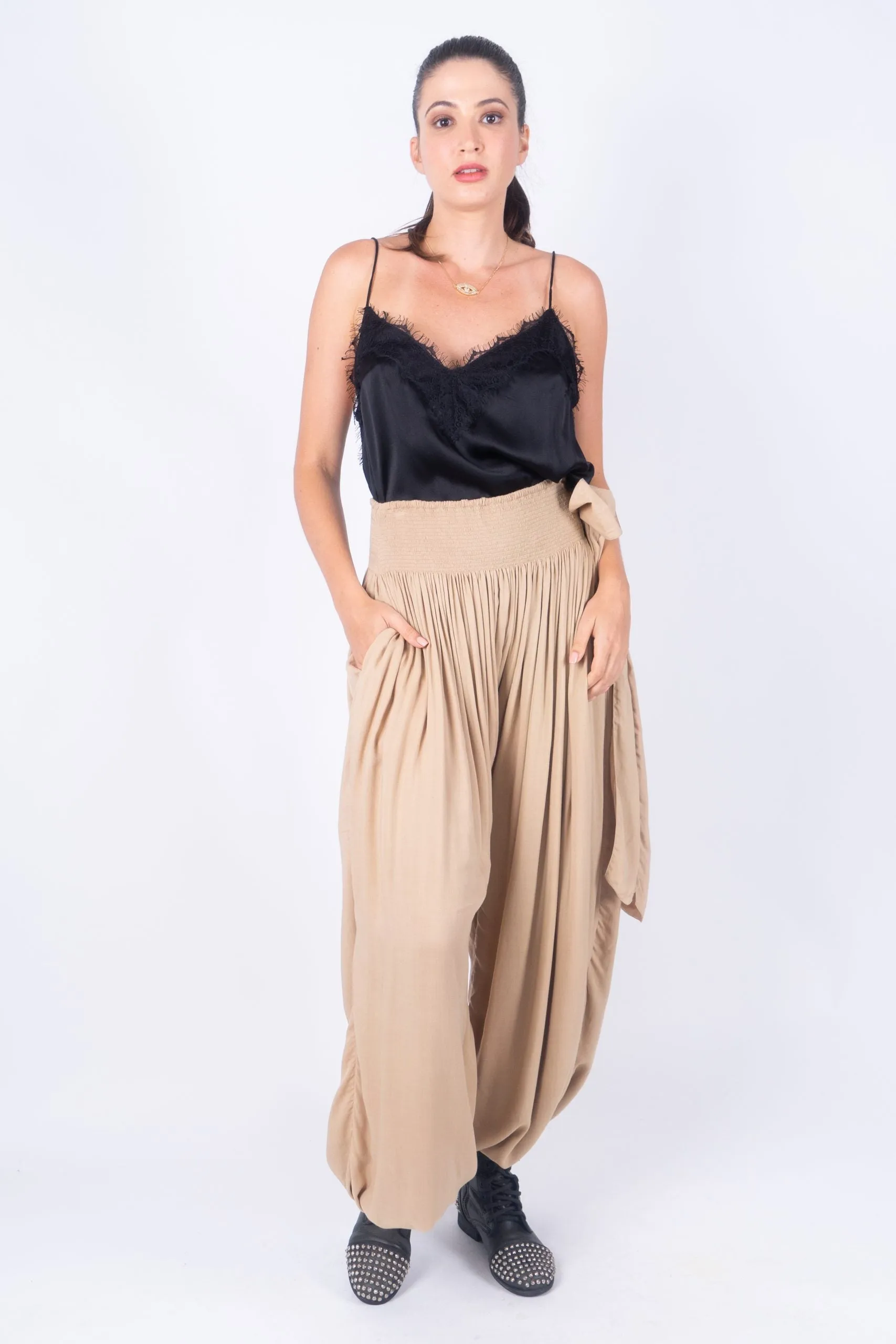 GIRL TALK Silk Satin Camisole by Little Joe Woman