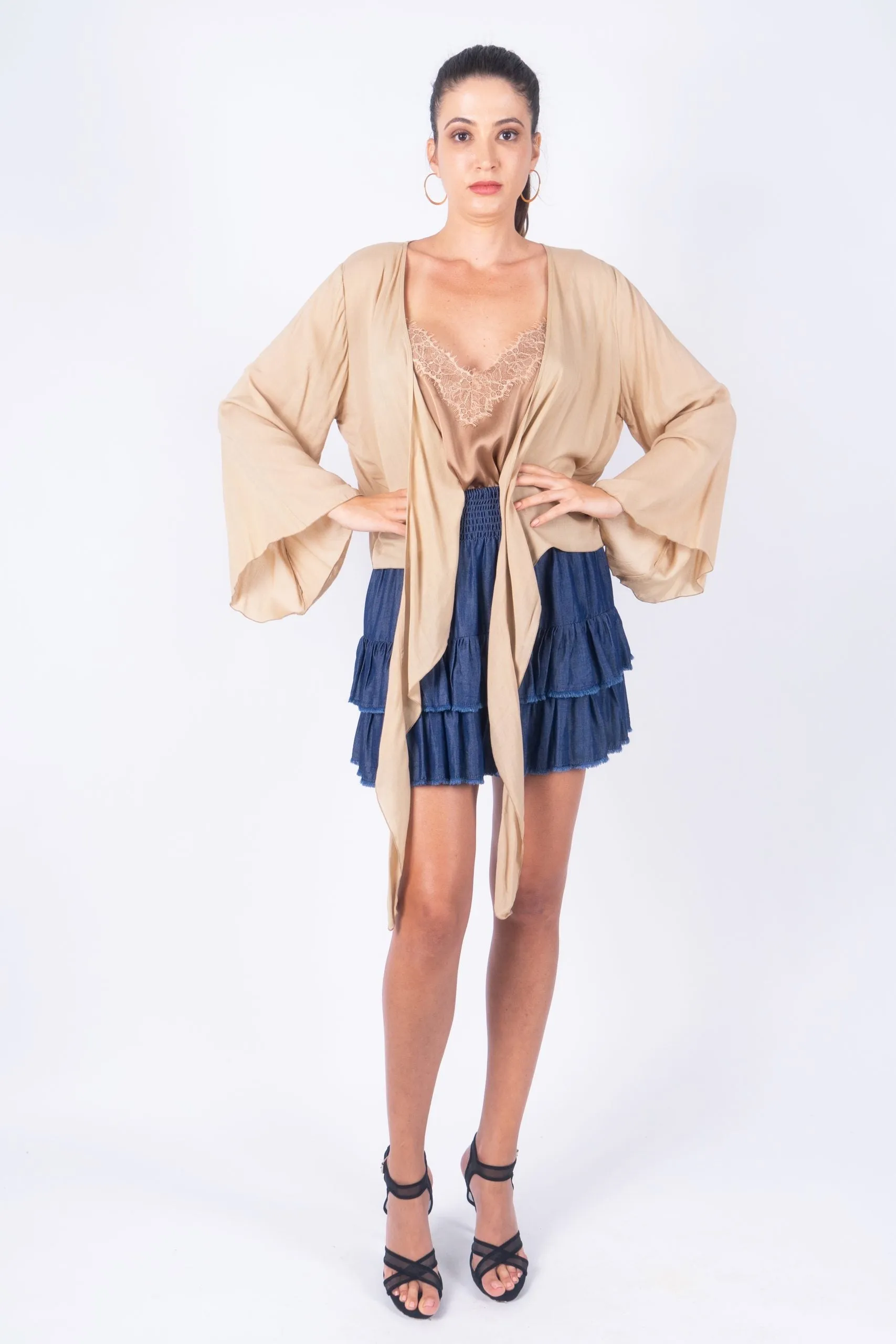 GIRL TALK Silk Satin Camisole by Little Joe Woman