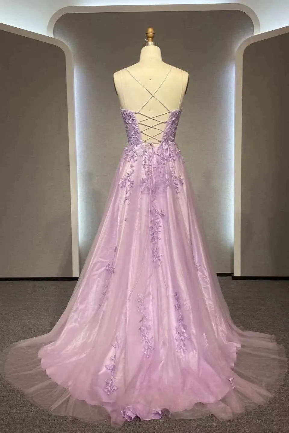 kamahe Elegant Prom Dress A-line Lace Appliques Sweet 16 Party Gown