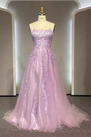 kamahe Elegant Prom Dress A-line Lace Appliques Sweet 16 Party Gown