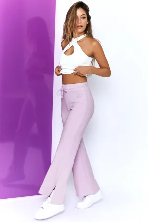 Life Wide Leg Joggers in Lilac