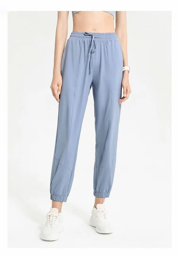Long Sun Protection Leggings Drawstring Thin Loose