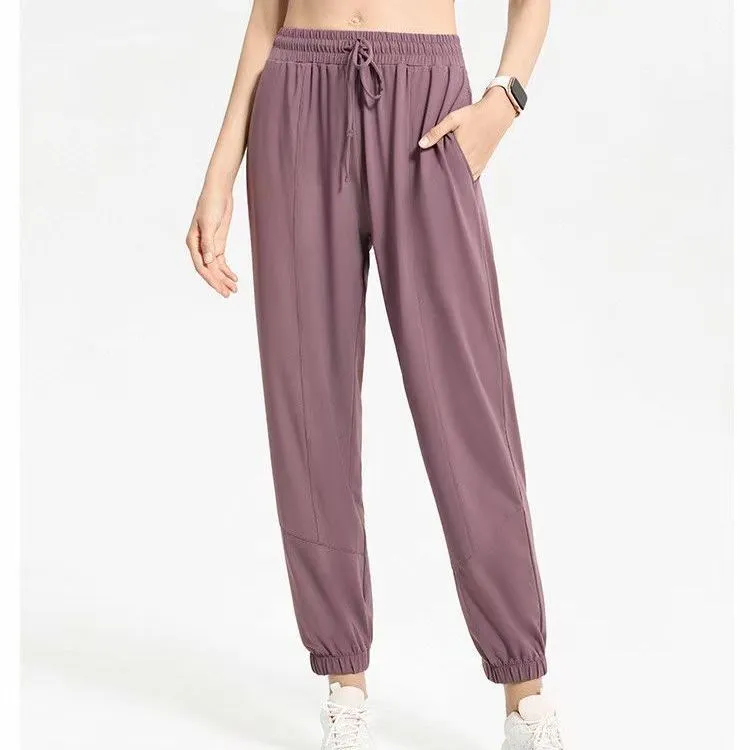 Long Sun Protection Leggings Drawstring Thin Loose