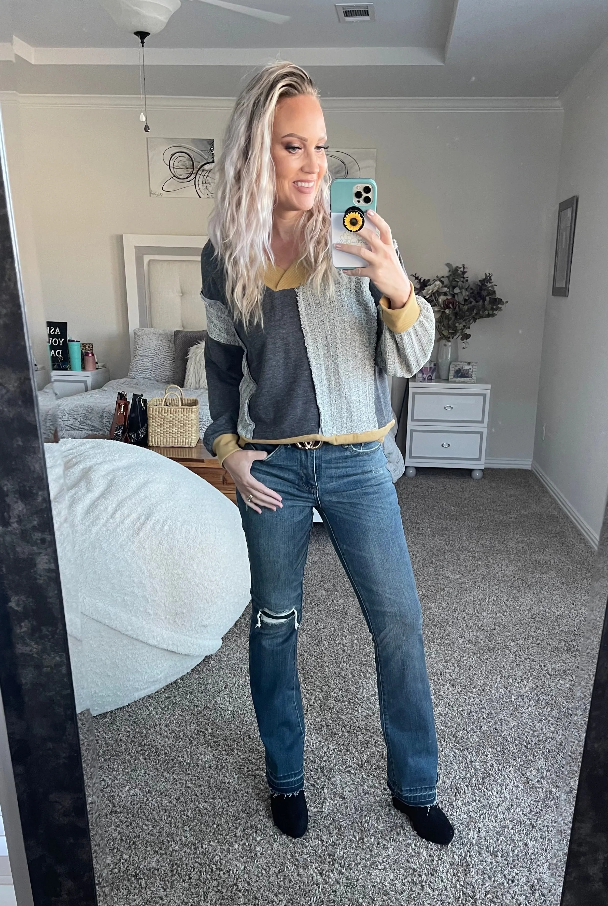 Marley Raw Hem bootcut Judy Blue jeans