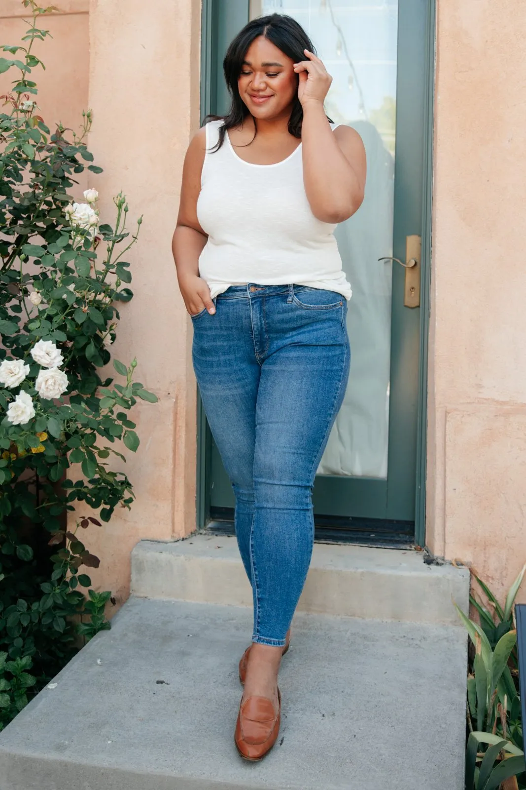 Newberry Skinny Jeans In Medium Wash