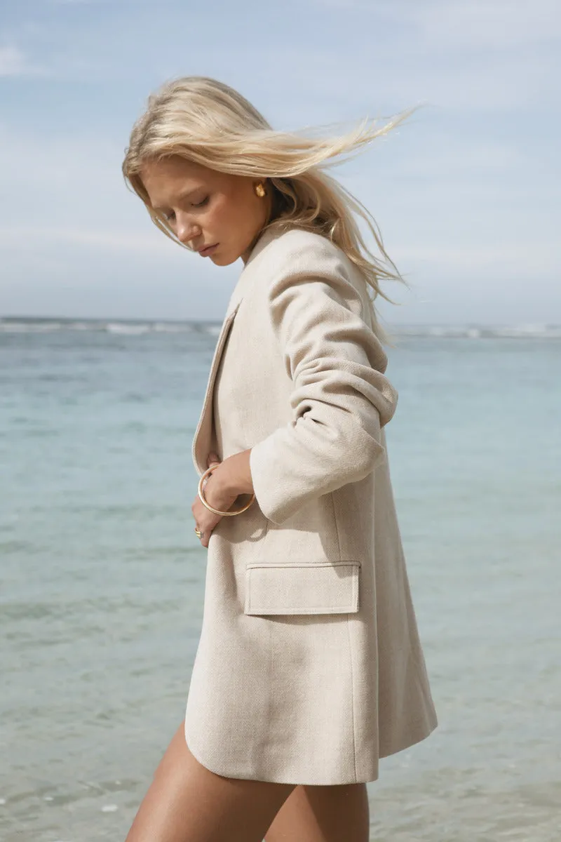 SLOW SEASIDE BLAZER - BEIGE