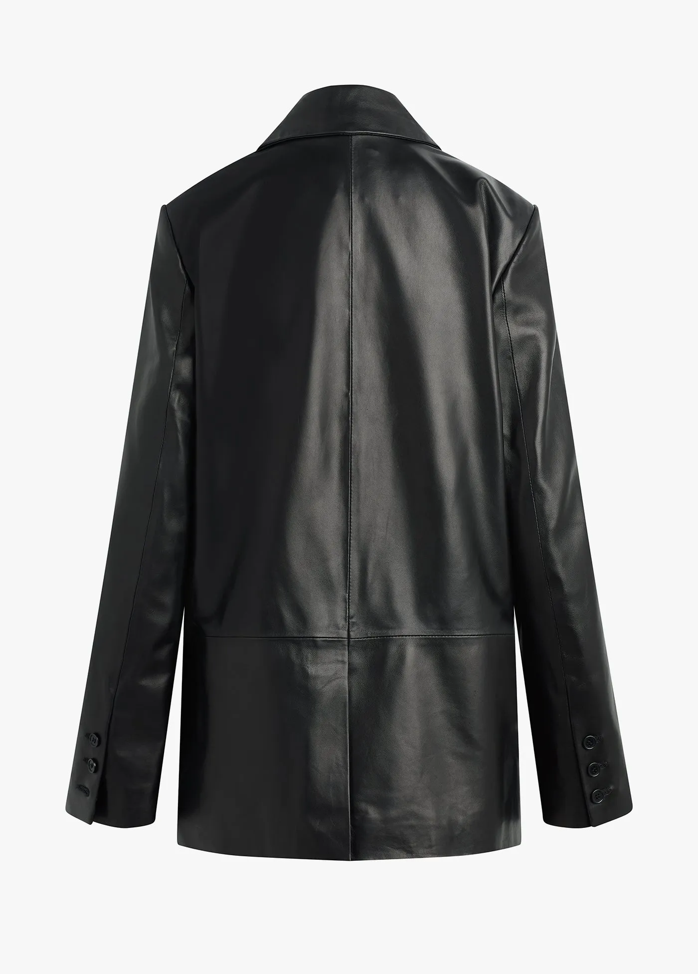 THE AGNES LEATHER BLAZER