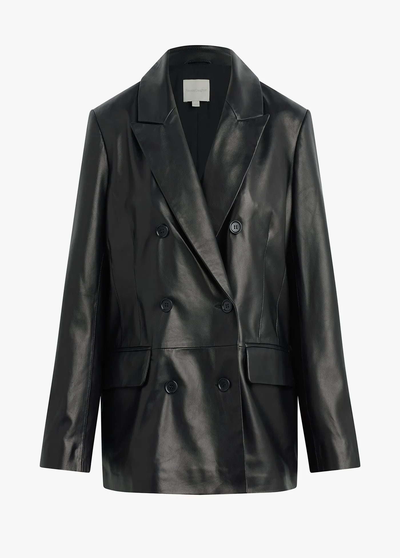 THE AGNES LEATHER BLAZER