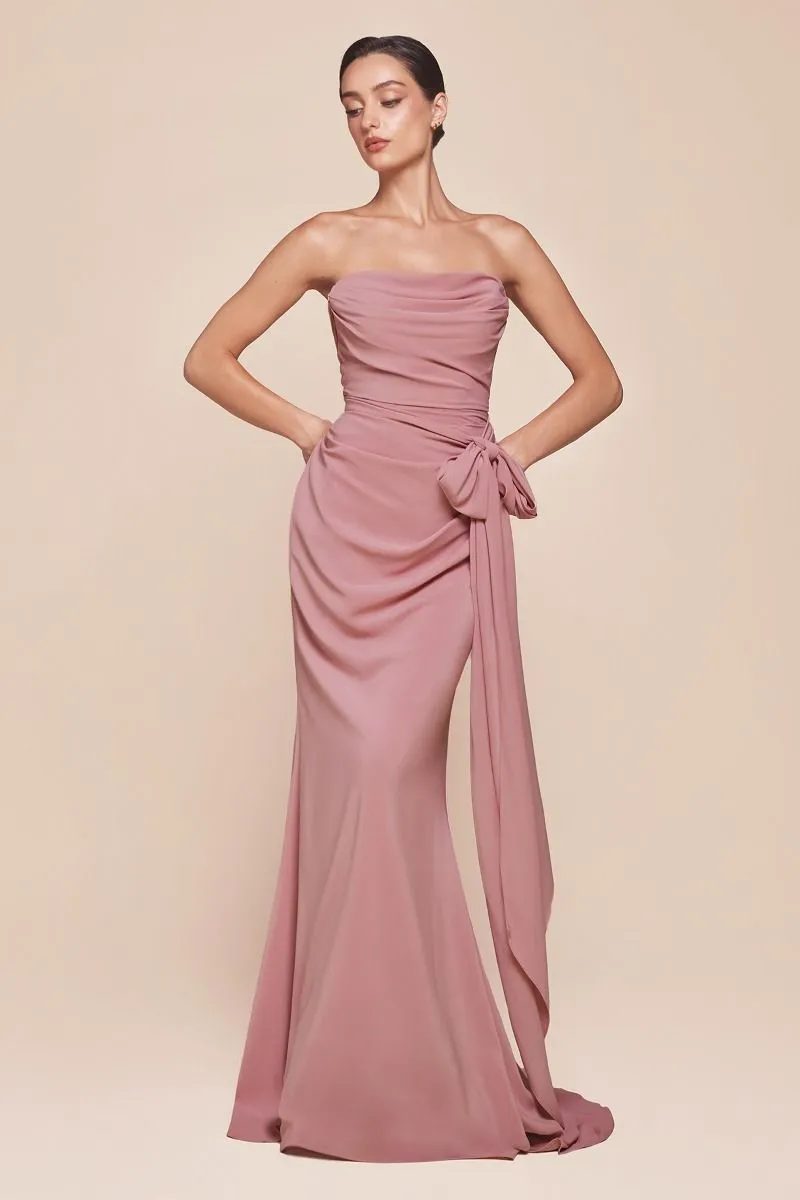 VERSITILE TIE CHIFFON DRESS CD7433