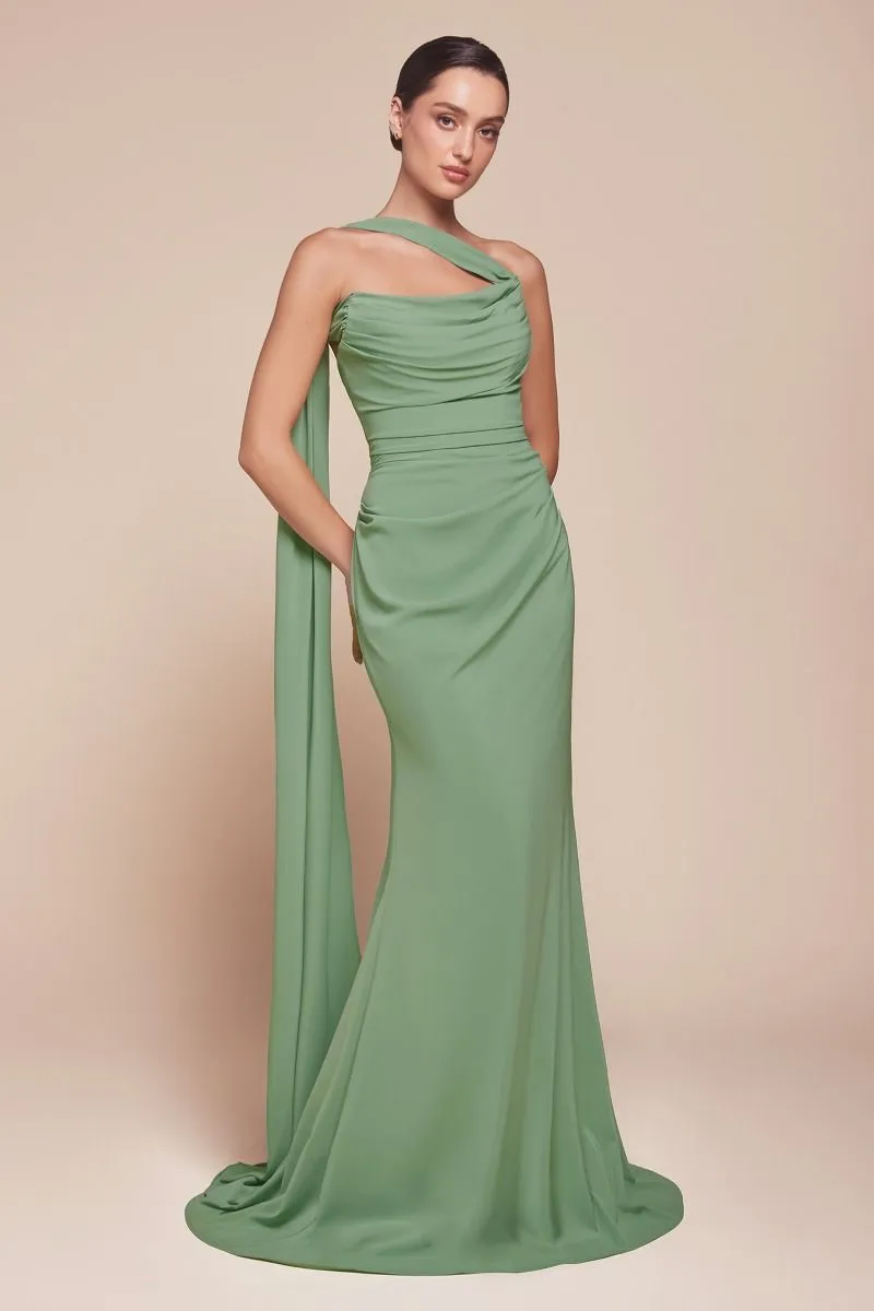 VERSITILE TIE CHIFFON DRESS CD7433