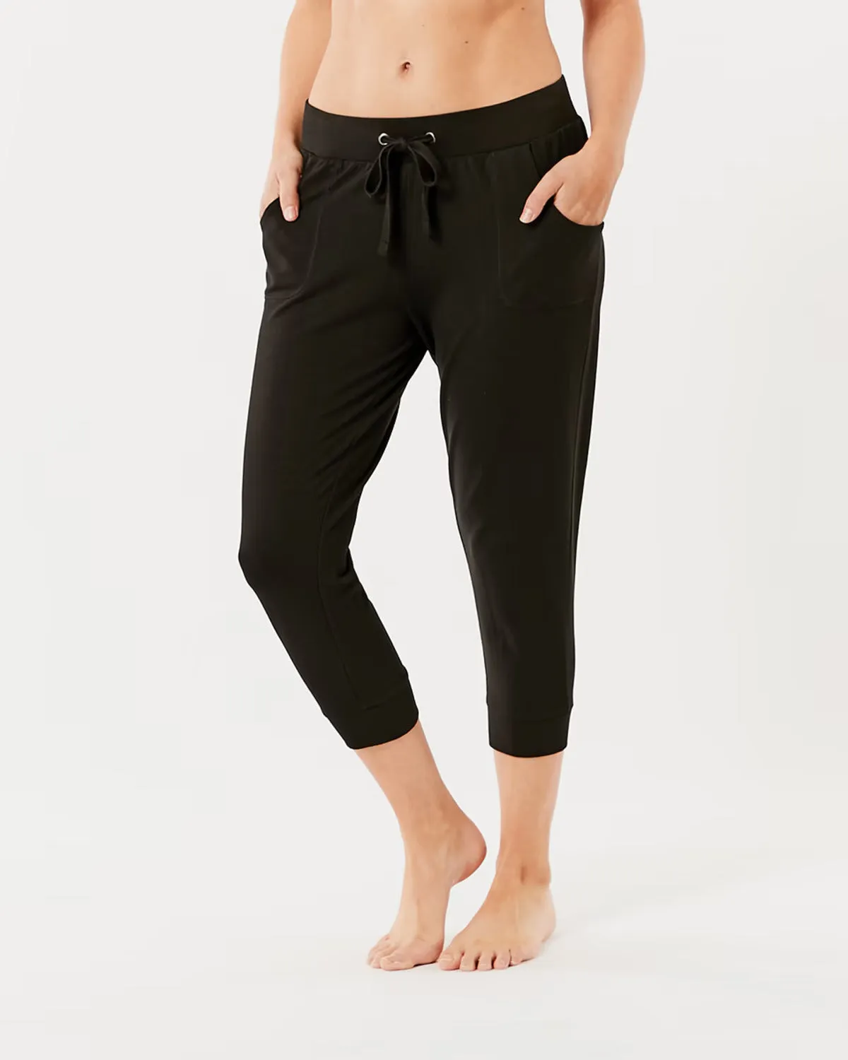 Women's Capri  Length Sweatpants Cropped Jogger Pant