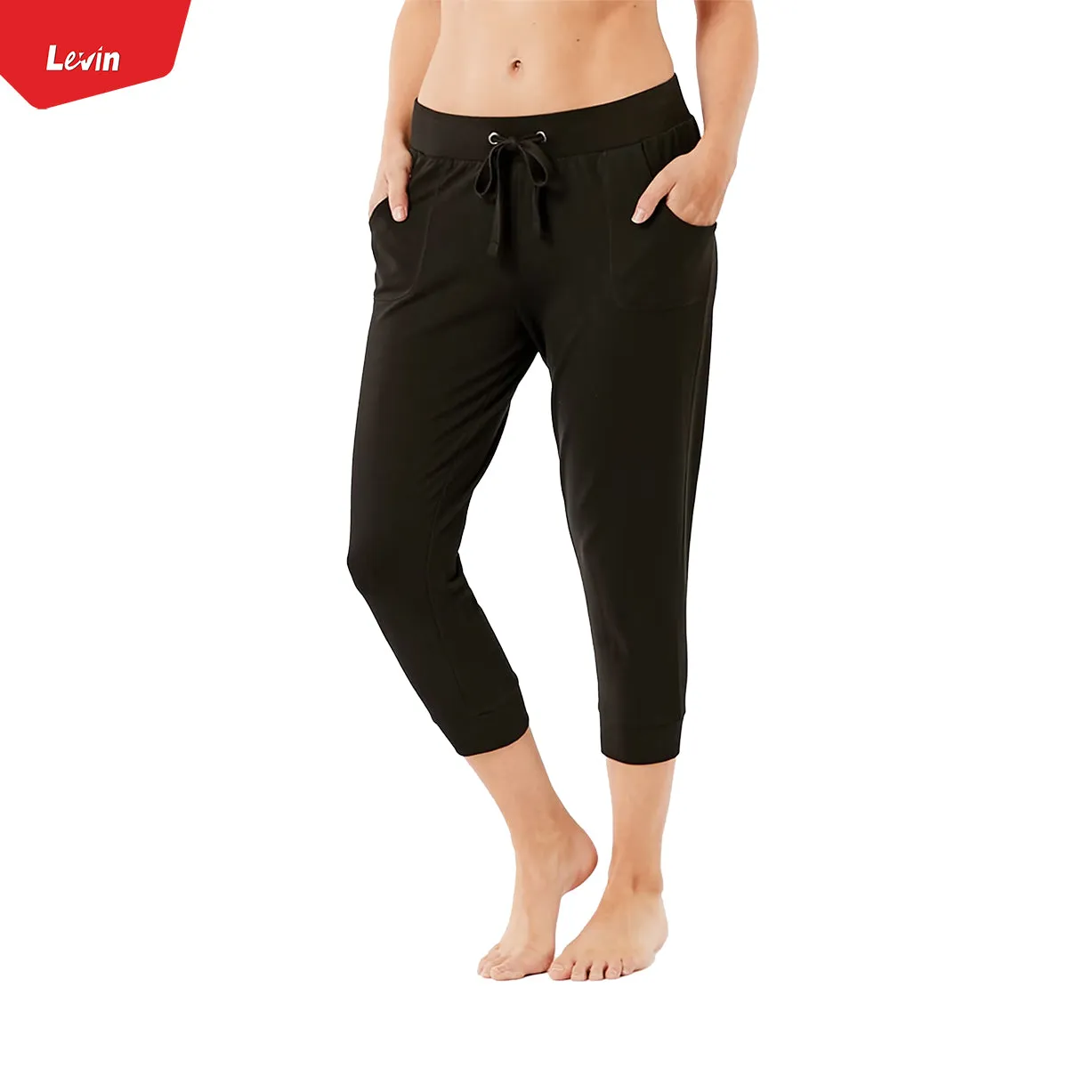Women's Capri  Length Sweatpants Cropped Jogger Pant