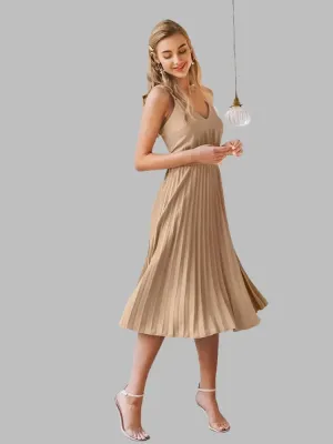 Wonder Pleated Midi Dress